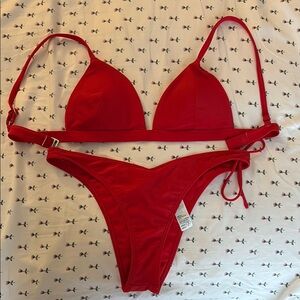 Red Bikini Set